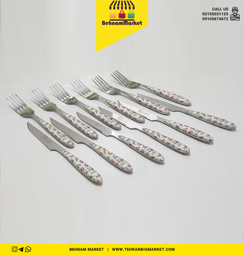 کارد و چنگال ۶ عددی بیوتی