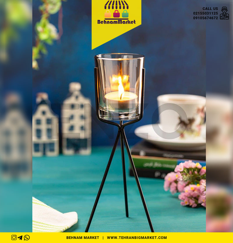 جا شمعی سه پایه