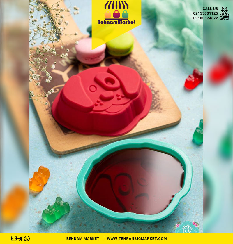 قالب ژله و کیک سیلیکونی طرح سگ