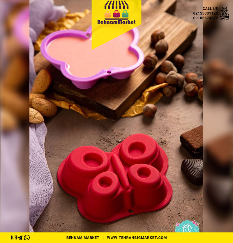 قالب ژله و کیک سیلیکونی طرح پروانه