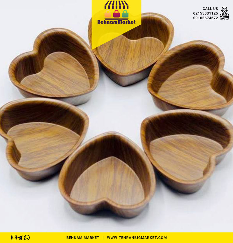 قلب ۶ تایی طرح چوب
