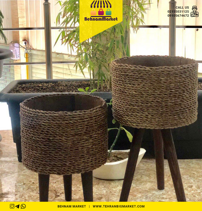 گلدان ٣ پايه گرد