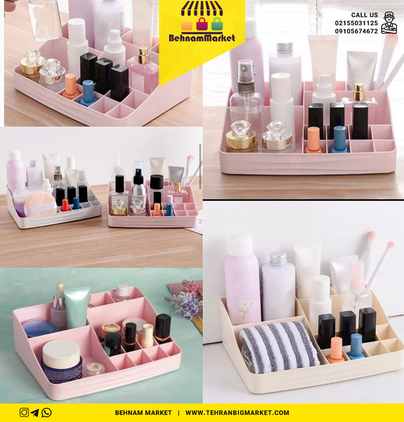 استند لوازم آرایش پلاستیکی