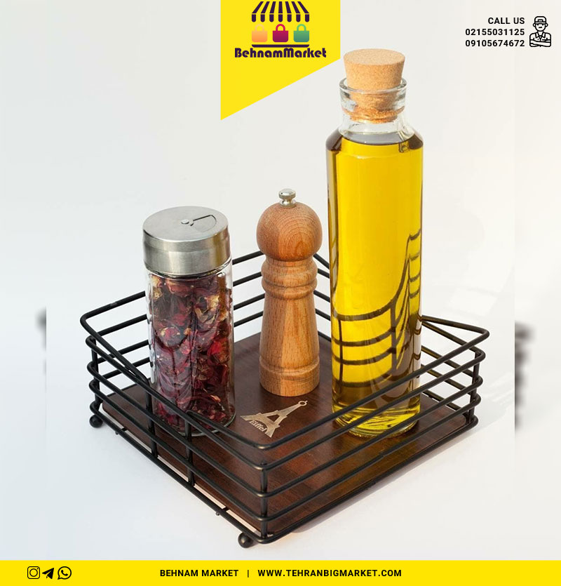 استند رو میزی مربع مشکی