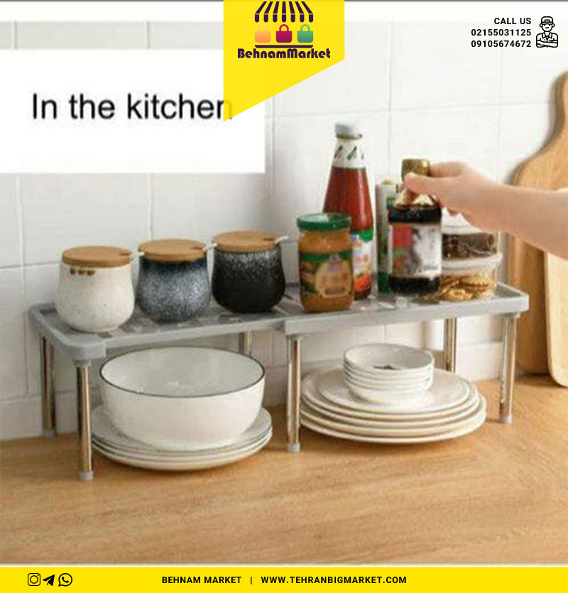 راف کشویی پایه فلزی