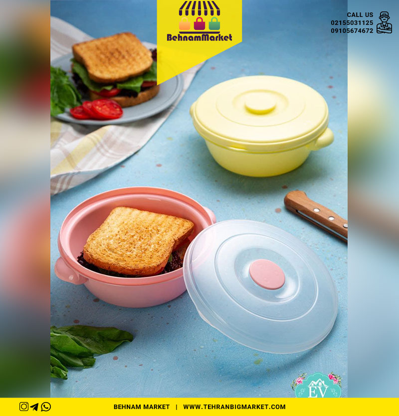 ظرف فریزری و ماکروفری گرد اوستایل