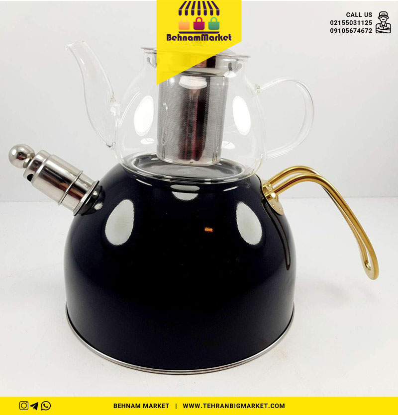 کتری و قوری سوتی رنگی