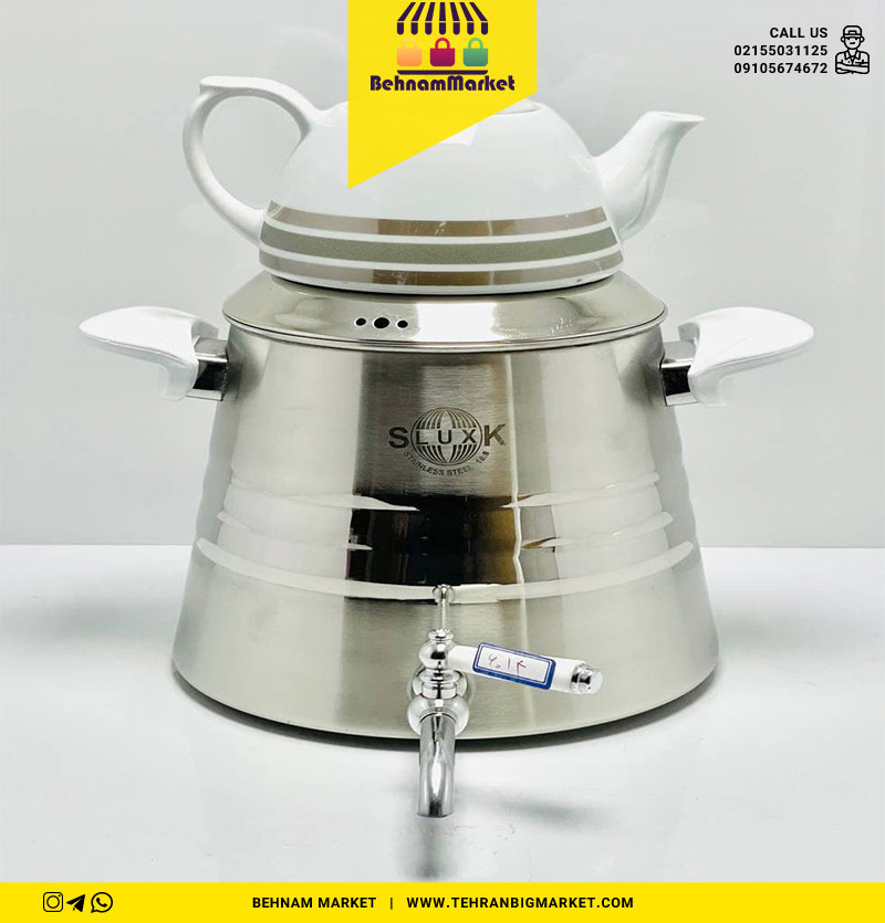 کتری قوری کف چدن مدل ۶۰۱۴