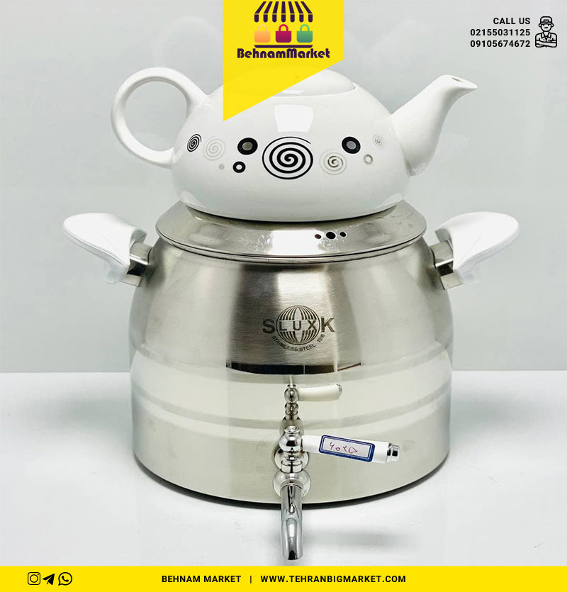 کتری قوری کف چدن مدل ۶۰۲۵