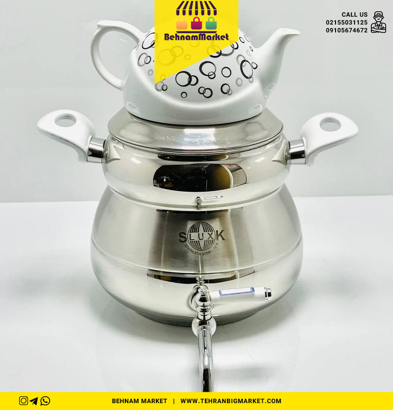 کتری قوری کف چدن مدل ۹۰۱۹