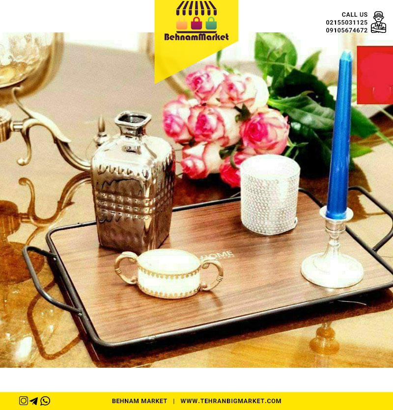 سینی مستطیل چوبی پلاس