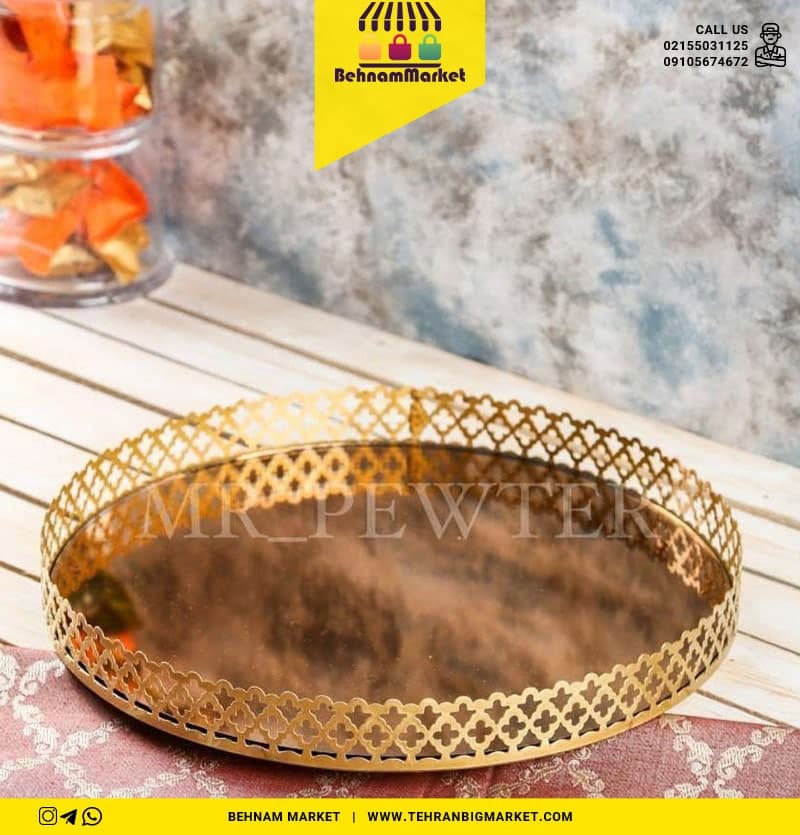 سینی کف اینه طلایی میلانو