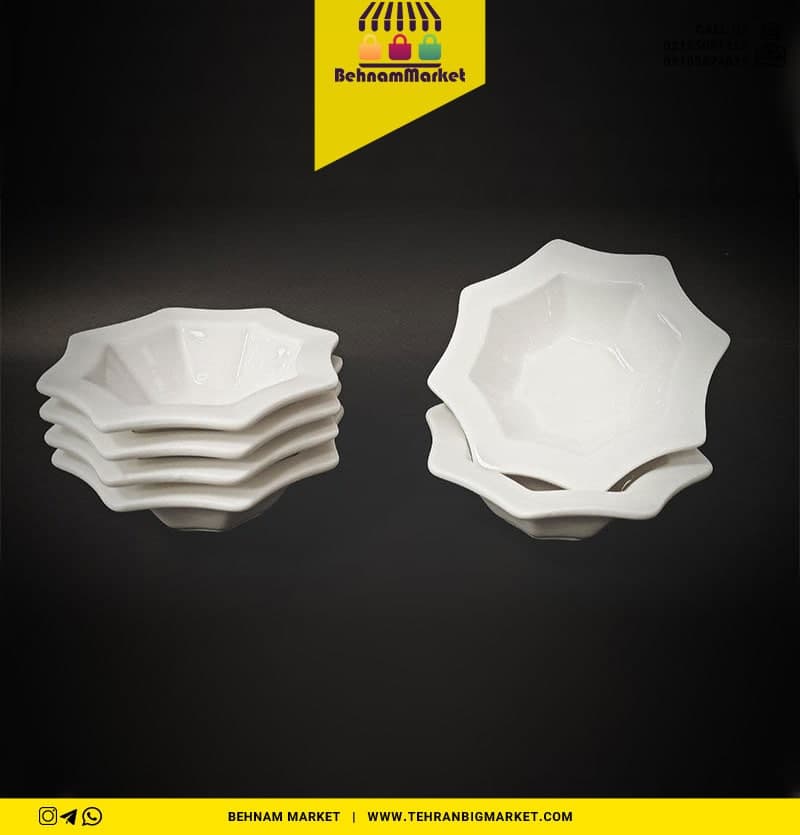 ترشی خوری 6 تایی 8 ضلعی