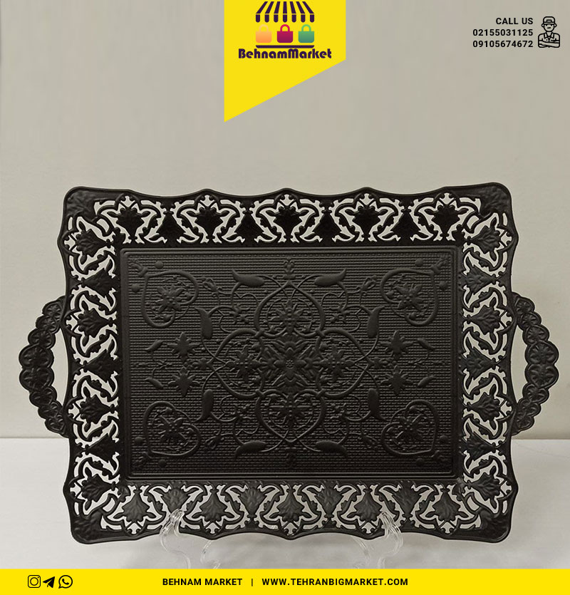 سینی رز جعبه مشکی بزرگ