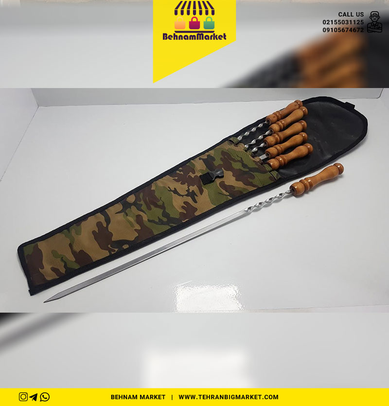 سیج 6 عددی دسته چوبی