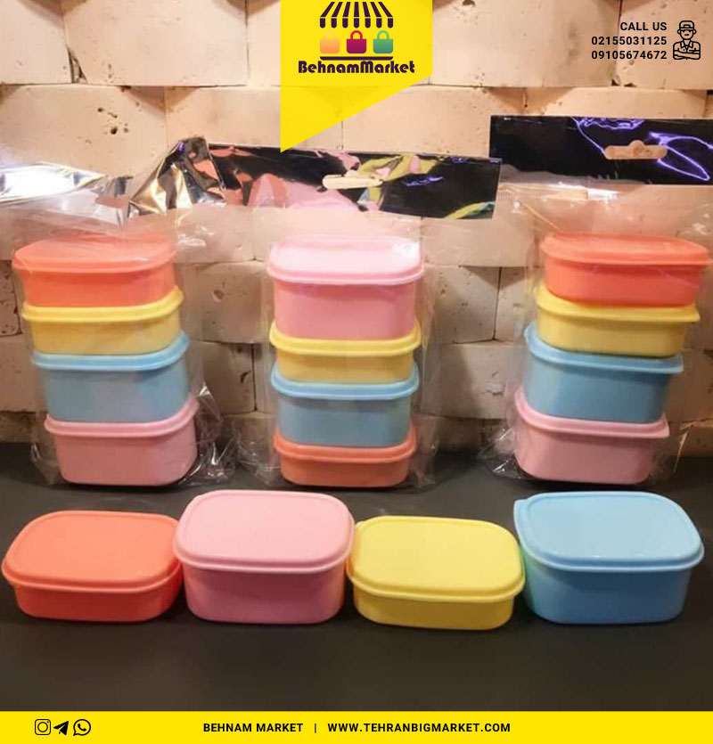 ظرف مستطیل 4 عددی