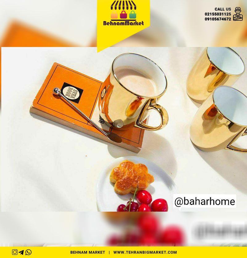 ماگ طلایی رنگ ثابت