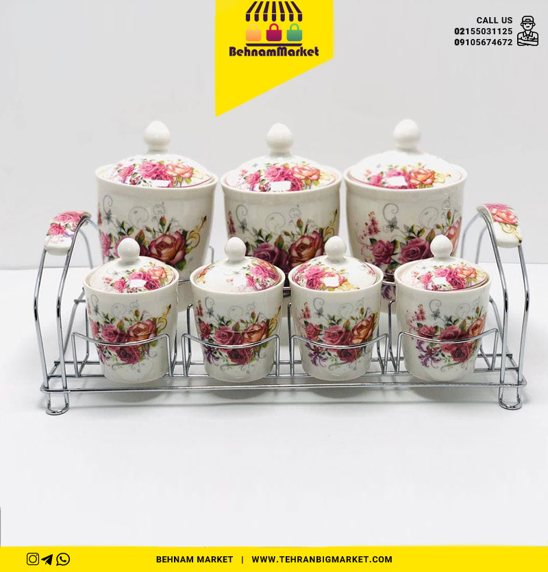 پاسماوری 7پارچه استند دسته سرامیک