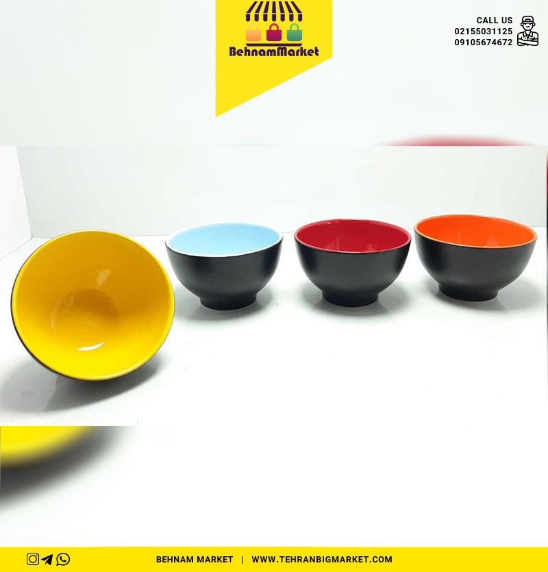 کاسه سرامیکی رنگی کرامیکا