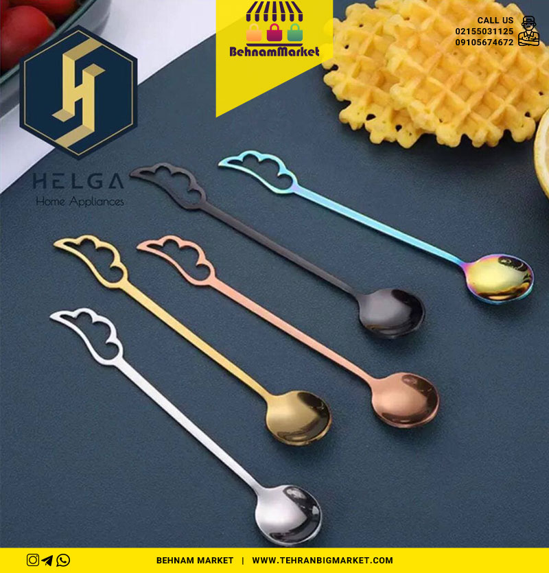 قاشق چایی خوری طرح گل