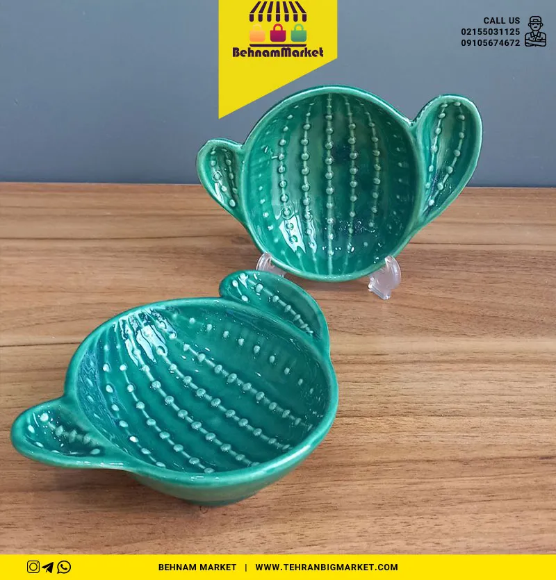 اردو خوری گرد کاکتوس سرامیک