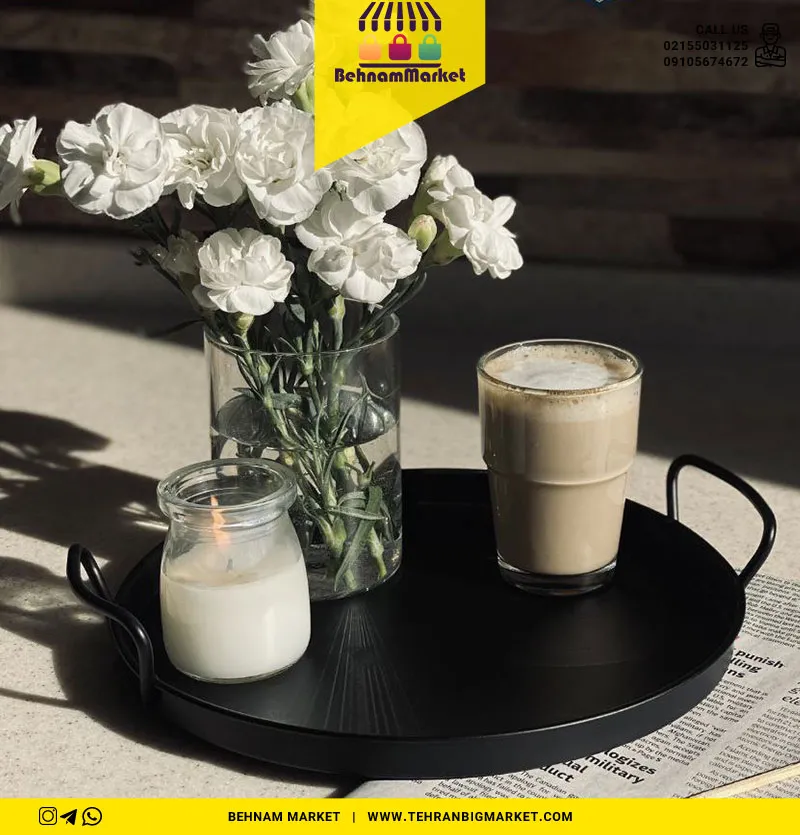 سینی تمام فلز گرد متوسط