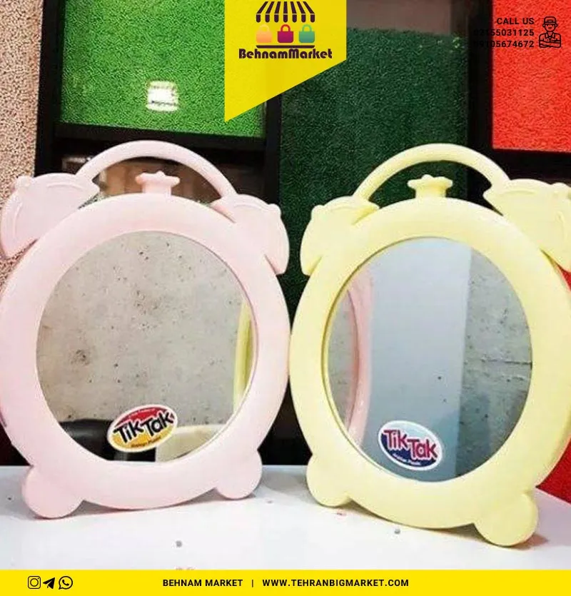 آینه طرح ساعت