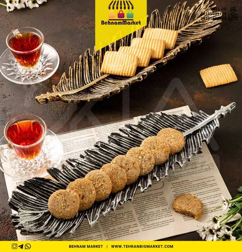 اردوخوری طرح برگ گود 2 رنگ