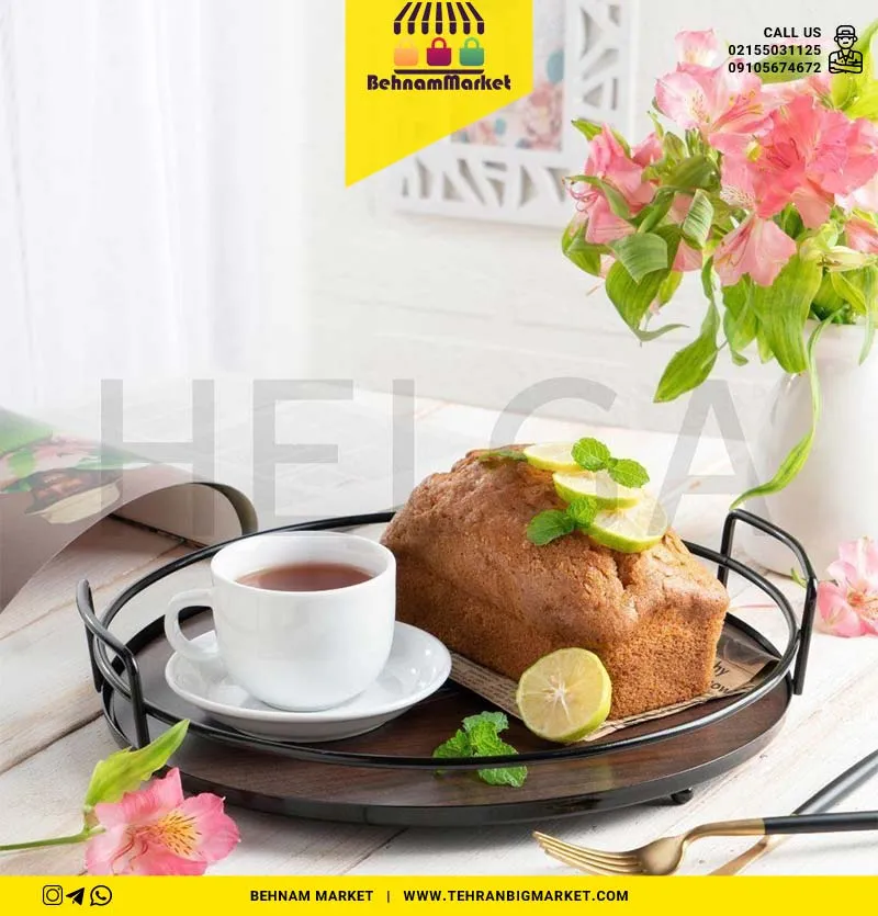 سینی کف چوبی بزرگ