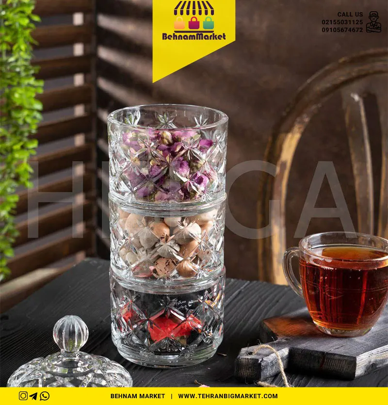 برج تنقلات خوری 3طبقه ساده طرح دار