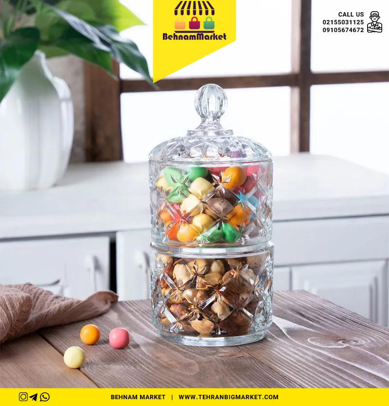 شکلات خوری 2 طبقه طرح داد ساده