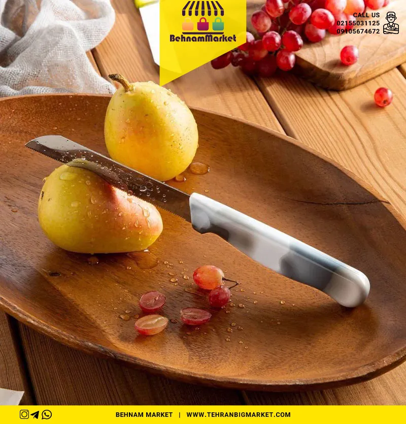 چاقو روک دسته 2 رنگ تکی