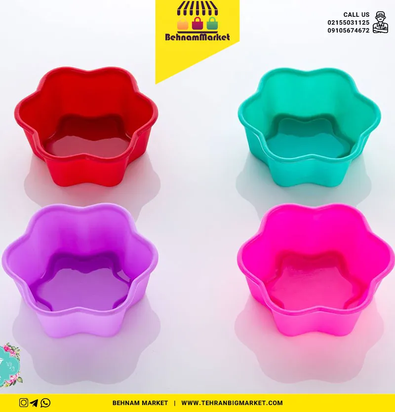 قالب 6 گوش گل سیلیکونی نسوز
