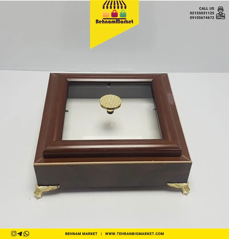 شکلات خوری چوبی پایه دار