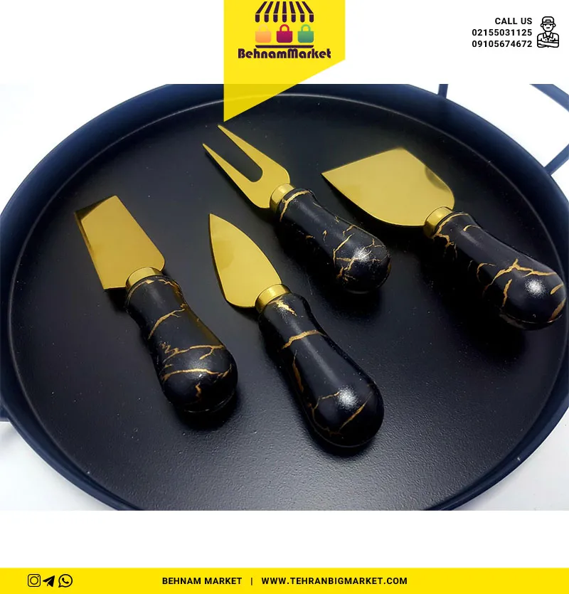 ست کارد 4 تایی صبحانه ماربل زوکی