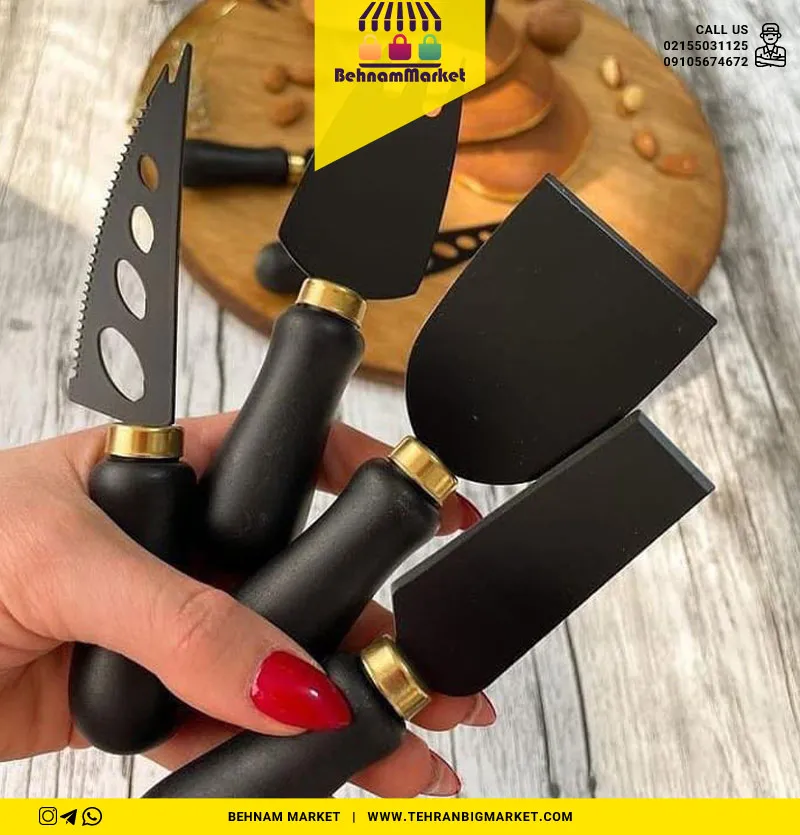 ست کارد 4 تایی صبحانه تمام مشکی زوکی