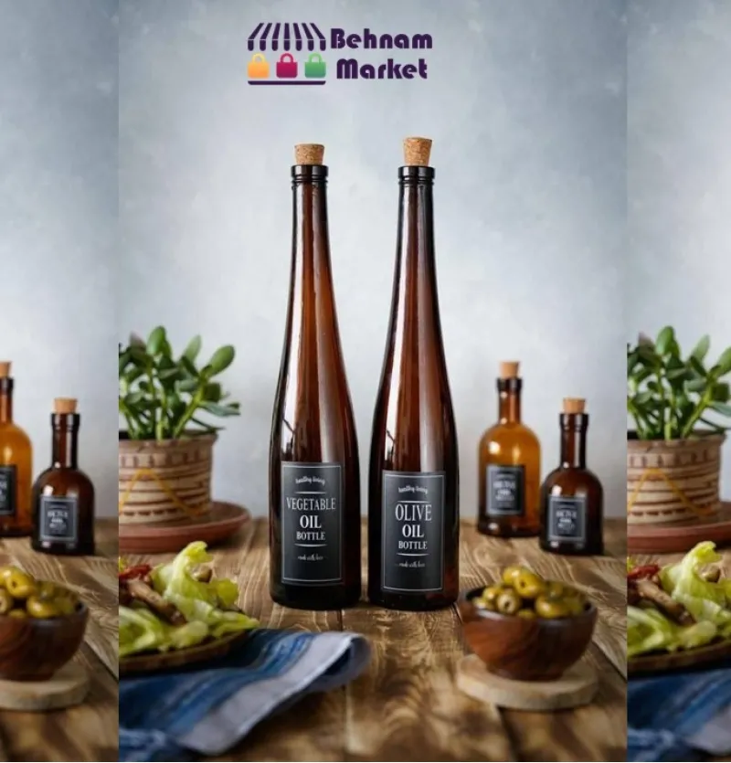 بطری قهوه ای نیزه ای بزرگ