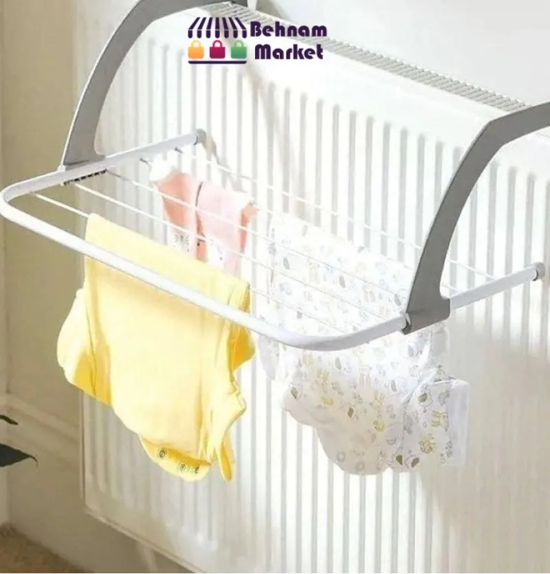 بند رخت شوفاژی سفید