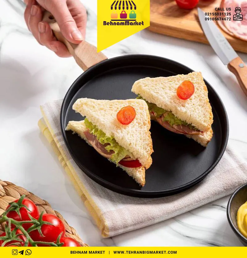 تابه سرو هلگا دسته چوب