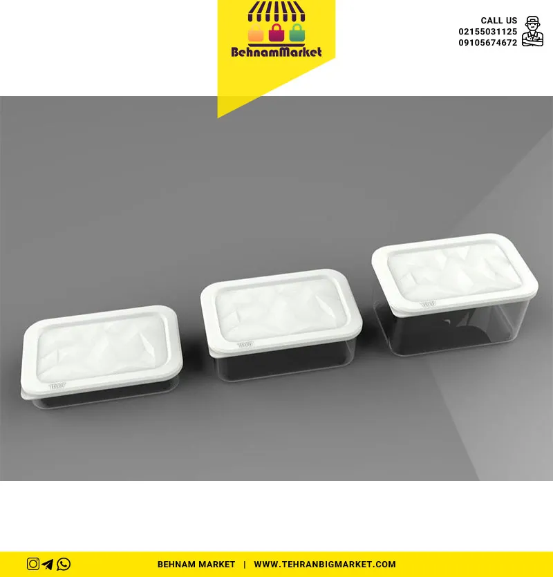 ظرف 3تکه الماسی