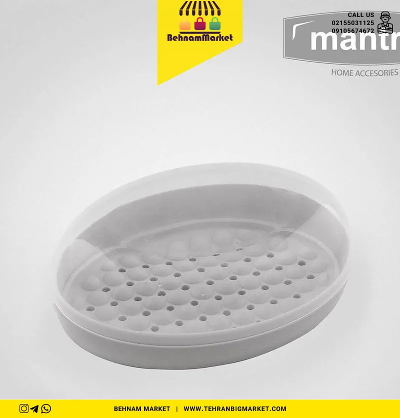 جا صابونی بیضی طرح حباب