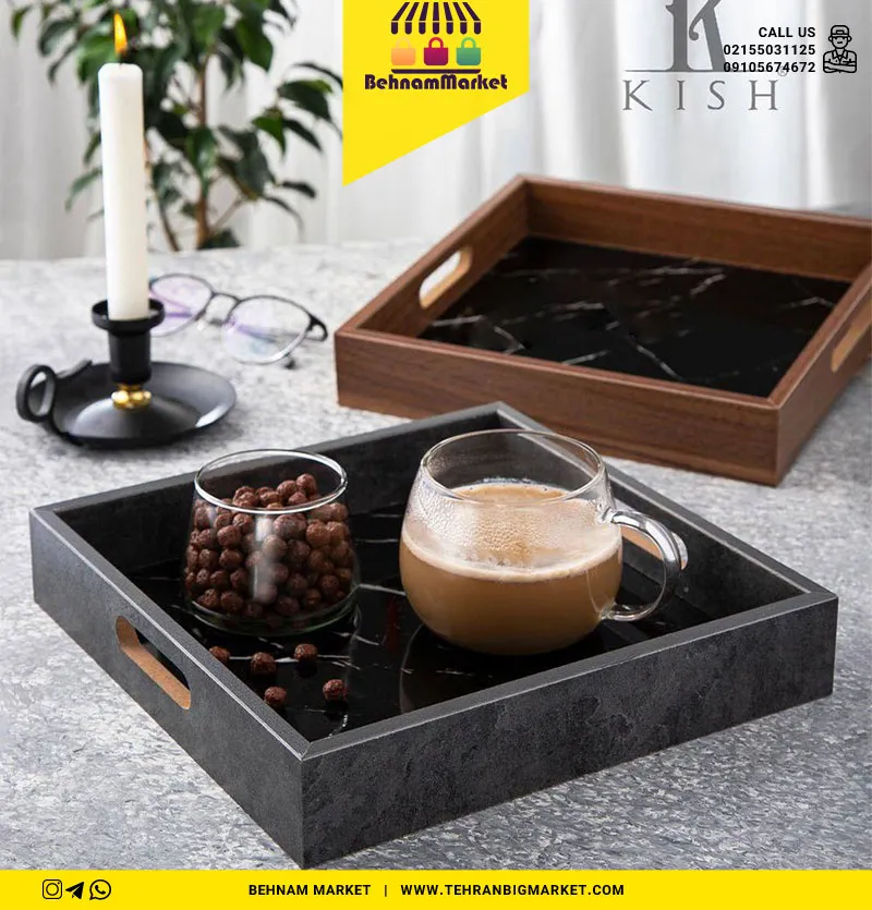 سینی مربع کف سنگی ام دی اف