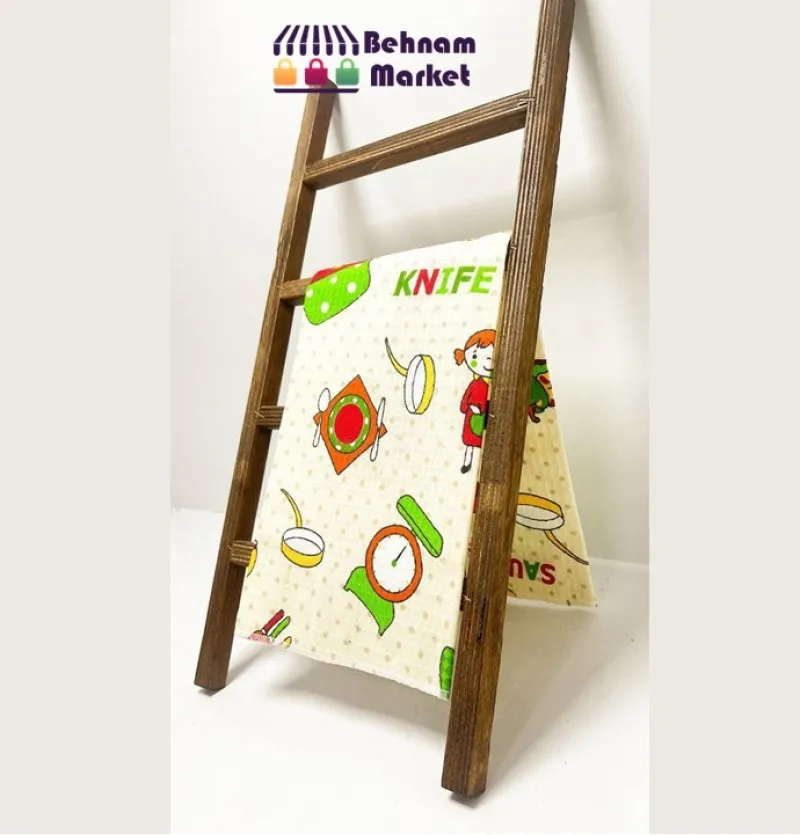 نردبان چوبی 4 پله بزرگ