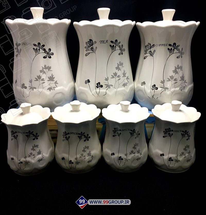 فروش عمده پا سماوری گلدار ٧پارچه