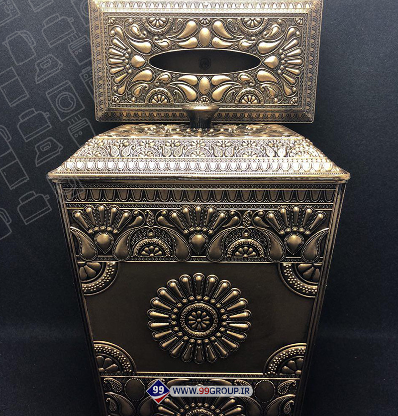 فروش عمده سطل و دستمال طلايی