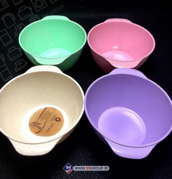 فروش عمده کاسه الیاف گندم بزرگ 4 تایی