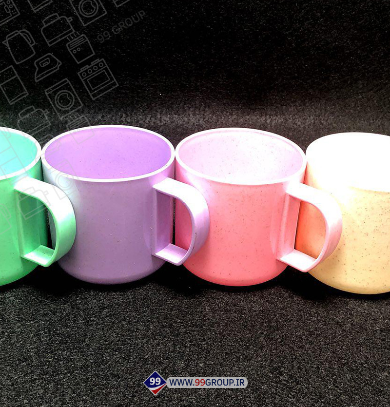 فروش عمده استکان الیاف گندم 4 تایی