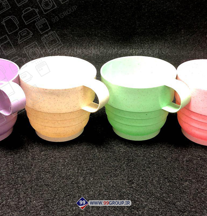 فروش عمده استکان 4 تایی الیاف گندم