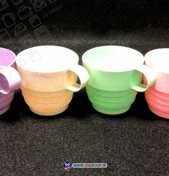 فروش عمده استکان 4 تایی الیاف گندم