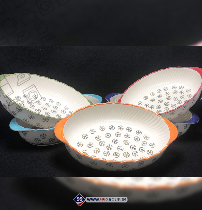 تابه 4 تيكه گلدار برجسته